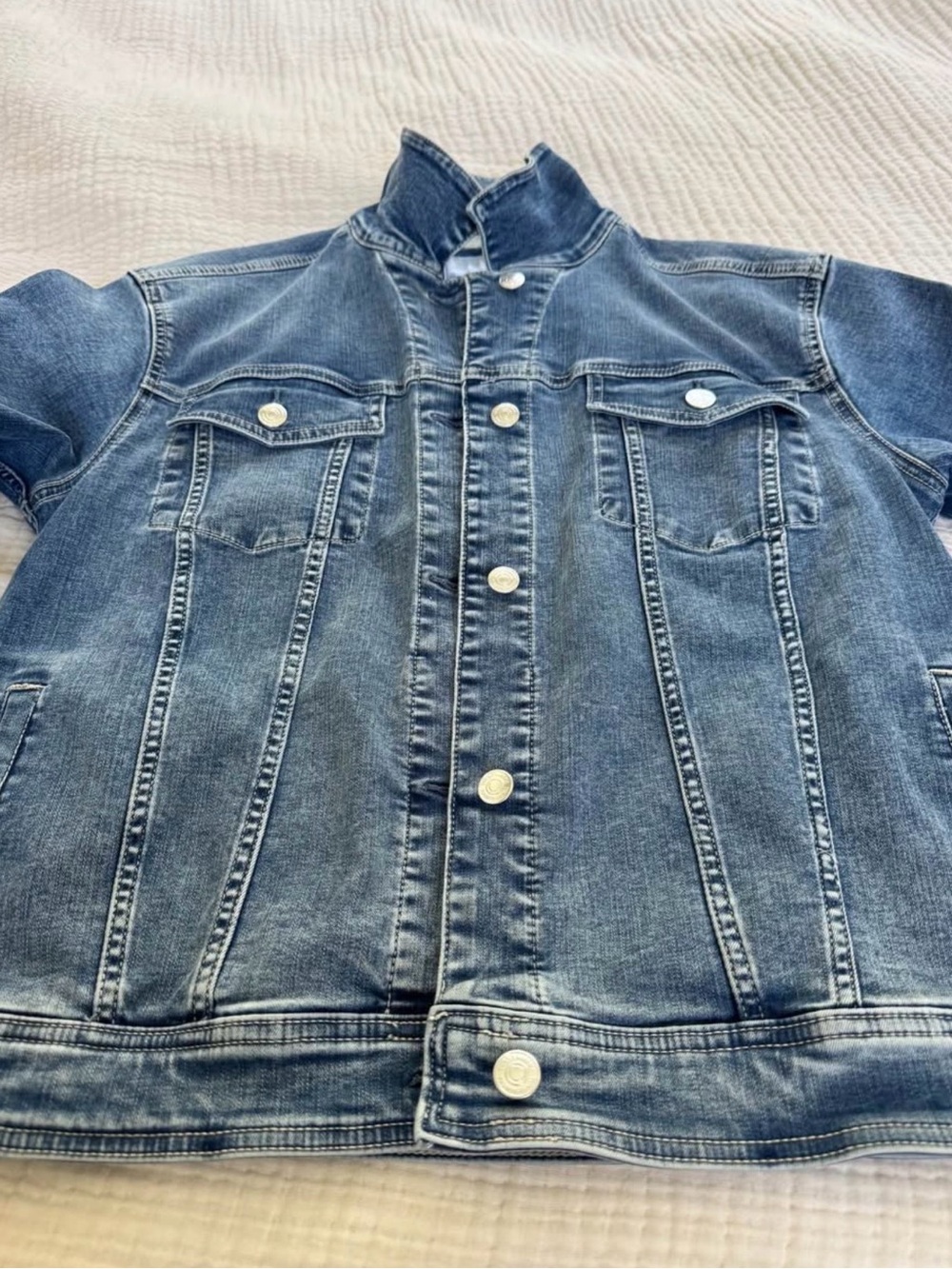 Tommy Bahama Light Blue Denim Jacket - Button Front Trucker
